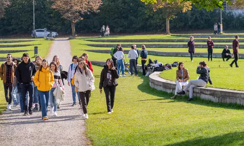 Studierende am TUM Campus Weihenstephan